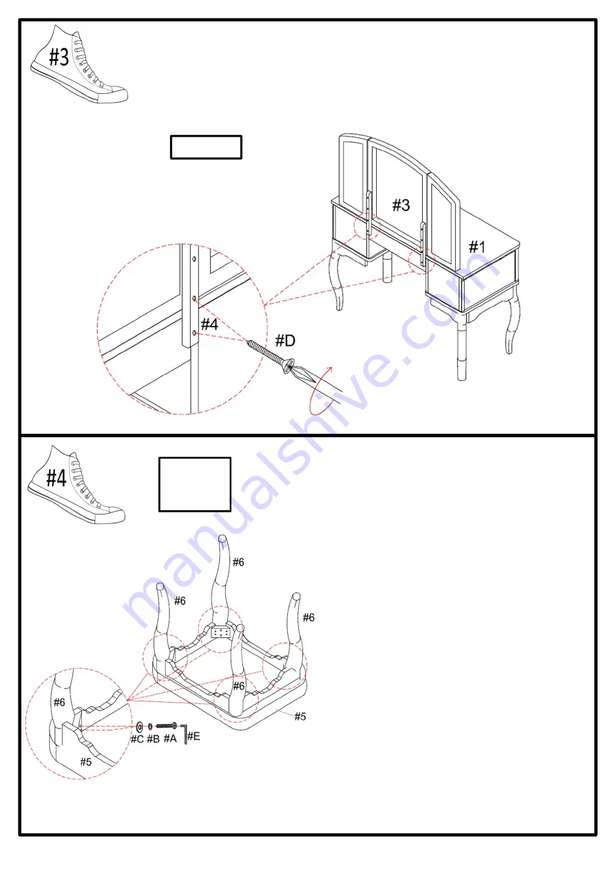 Furniture of America CM-DK6405 Скачать руководство пользователя страница 5