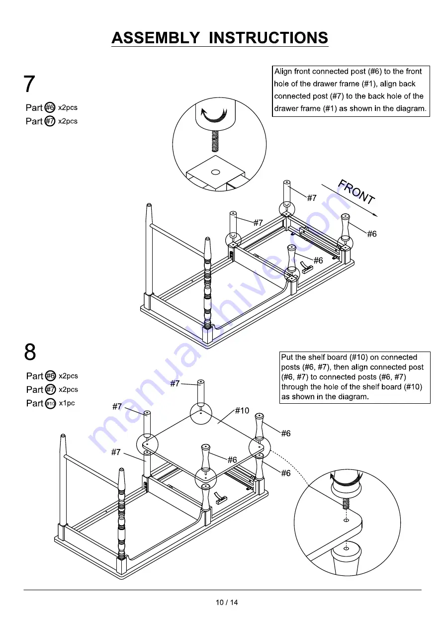 Furniture of America CM-DK927 Скачать руководство пользователя страница 10