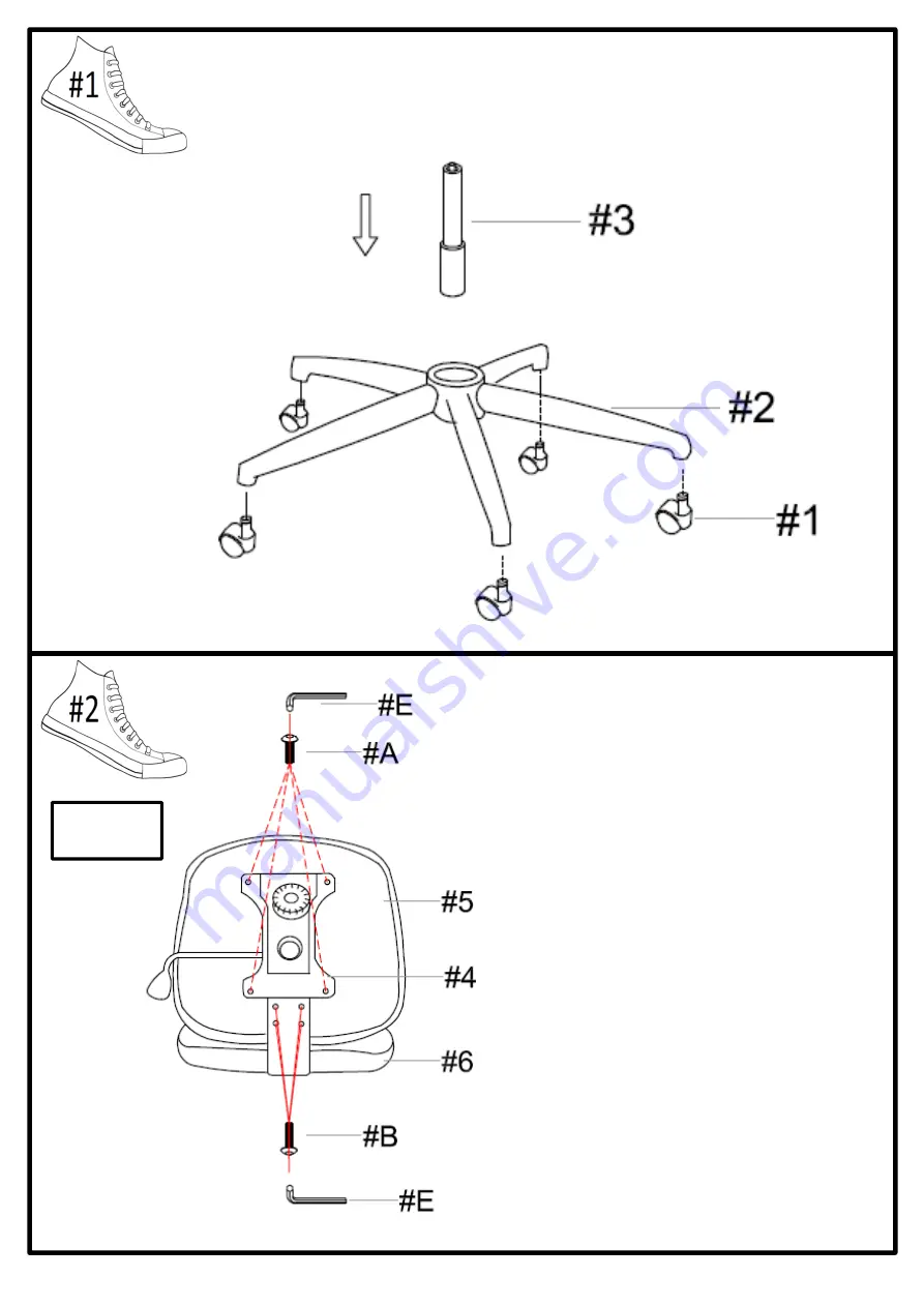 Furniture of America CM-FC609 Assembly Instructions Manual Download Page 5