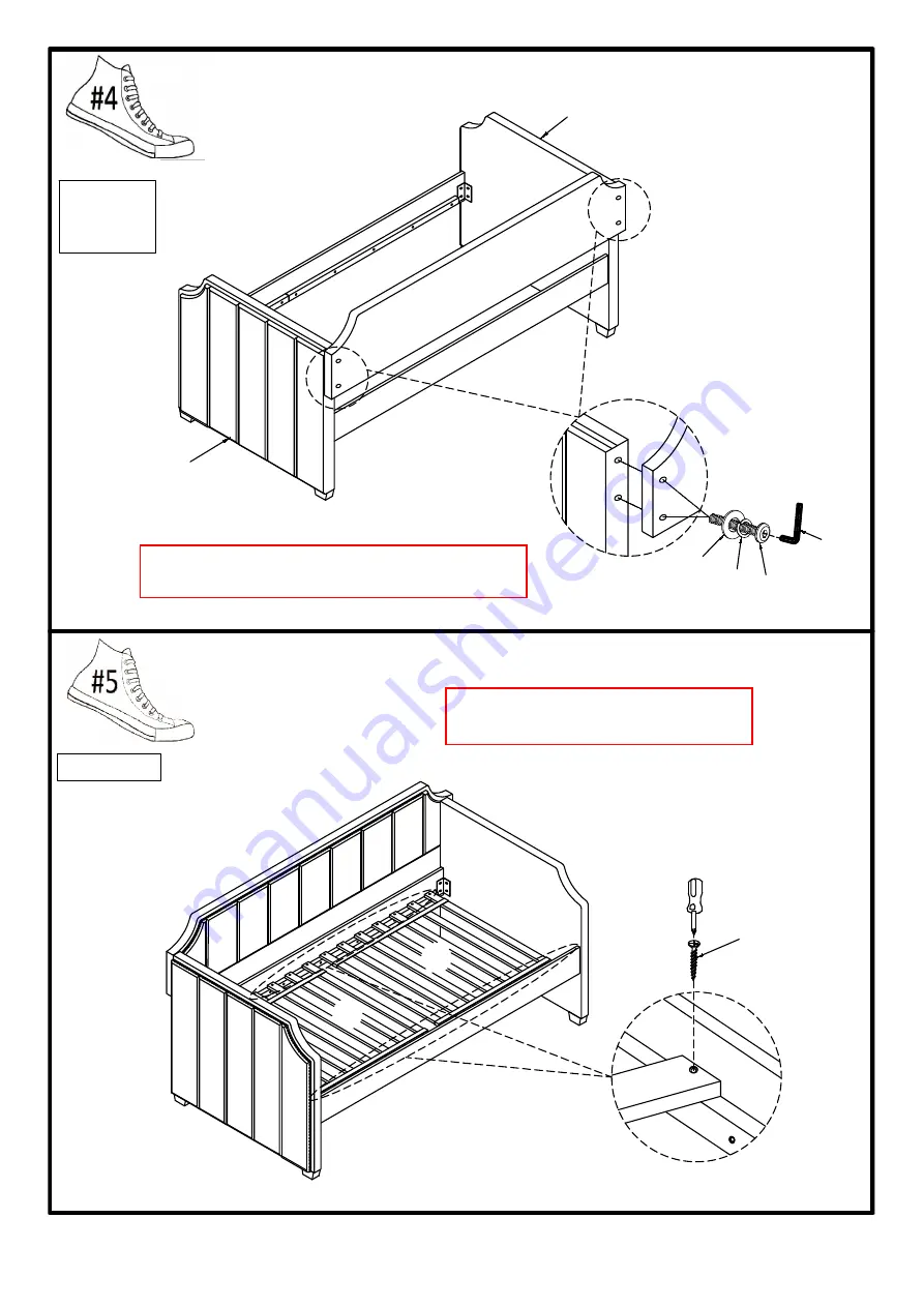 Furniture of America CM1960 Assembly Instructions Manual Download Page 6