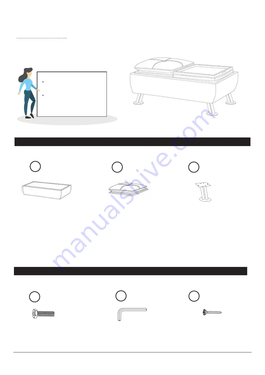 Furniture of America CM2677-OT Assembly Instructions Manual Download Page 5