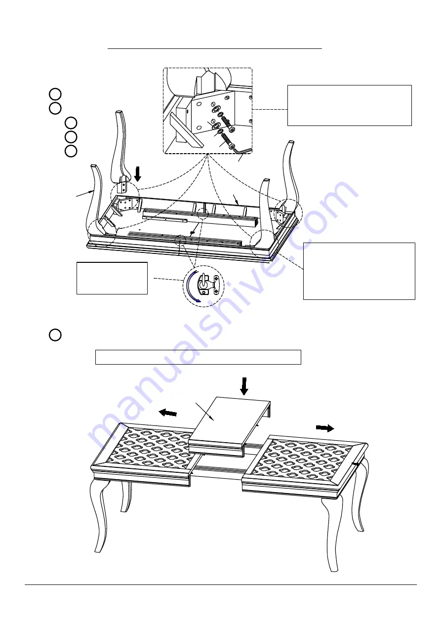 Furniture of America CM3219T Assembly Instructions Manual Download Page 6