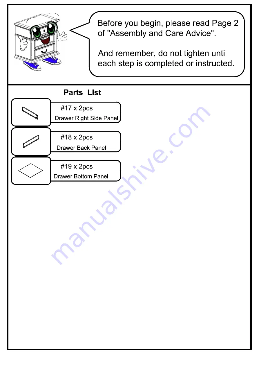 Furniture of America cM4085S Assembly Instructions Manual Download Page 6