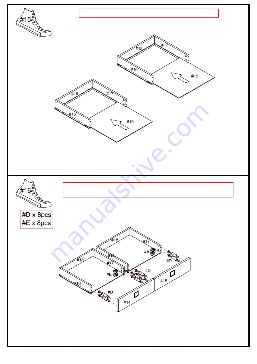 Furniture of America cM4085S Assembly Instructions Manual Download Page 14