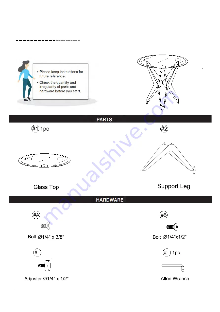 Furniture of America CM4377E Assembly Instructions Manual Download Page 6