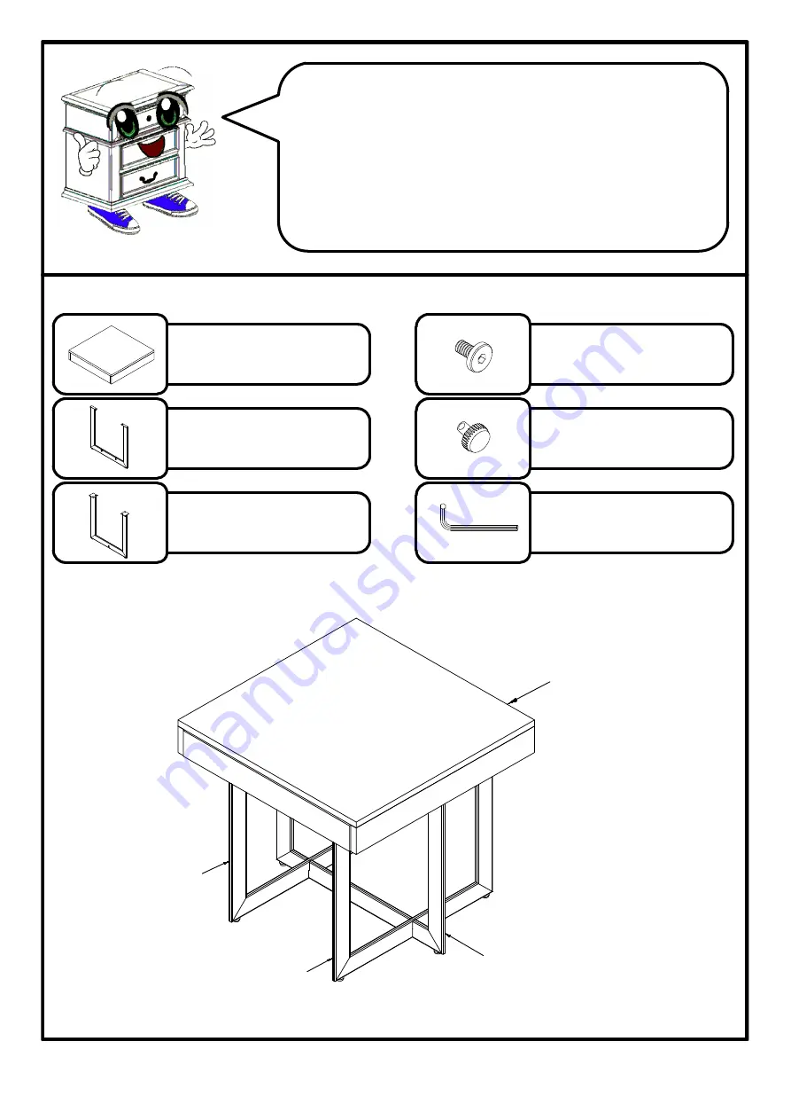 Furniture of America CM4619E Assembly Instructions Download Page 3