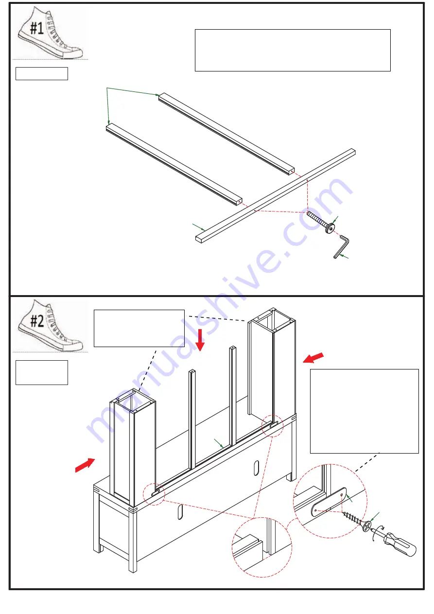 Furniture of America CM5233 Assembly Instructions Manual Download Page 4