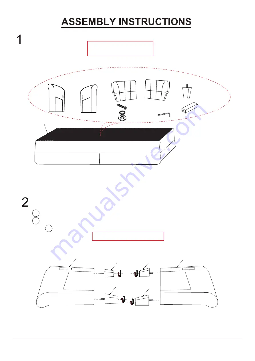 Furniture of America CM6213-SF Assembly Instructions Manual Download Page 6