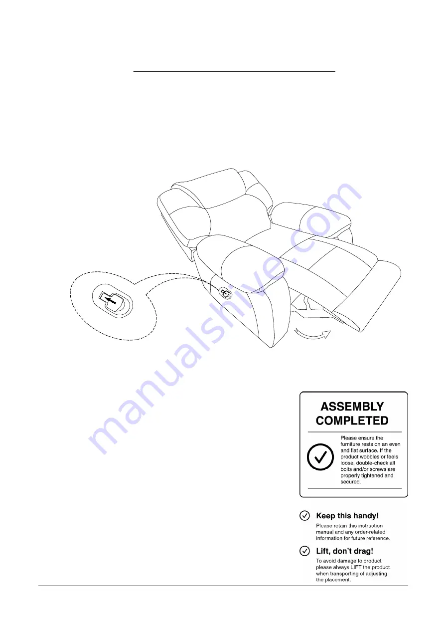 Furniture of America CM6216-CH Assembly Instructions Manual Download Page 7