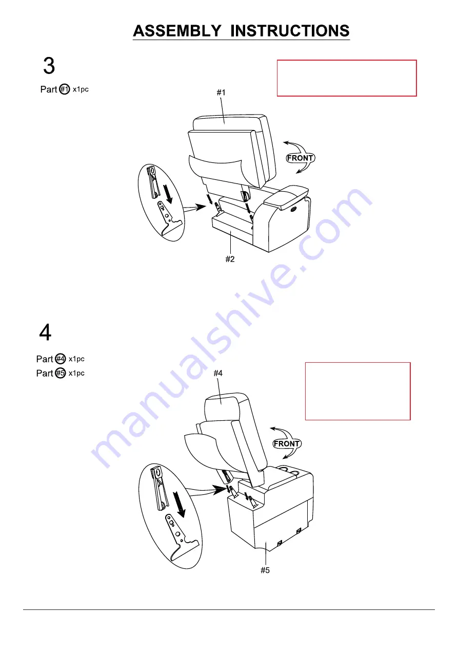 Furniture of America CM6229 Assembly Instructions Manual Download Page 9