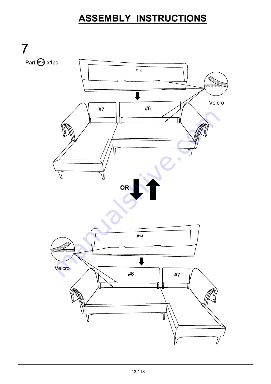 Furniture of America CM6257 Assembly Instructions Manual Download Page 13