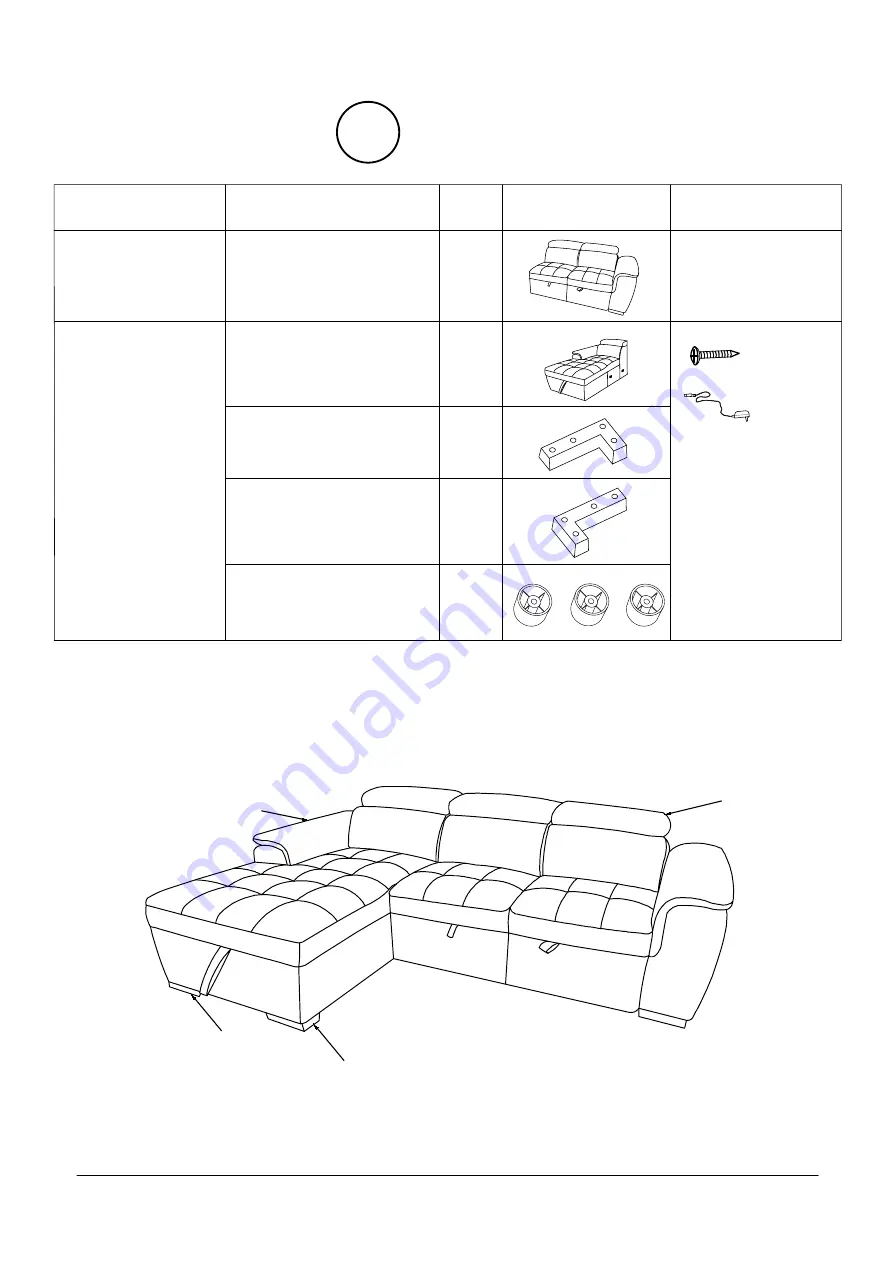 Furniture of America CM6514BL Скачать руководство пользователя страница 6