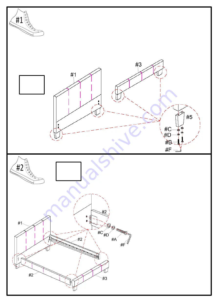 Furniture of America CM7008T Assembly Instructions Download Page 4