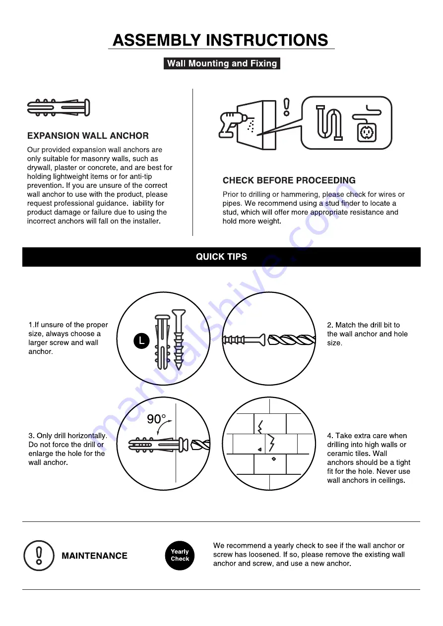 Furniture of America CM7182D Assembly Instructions Manual Download Page 8