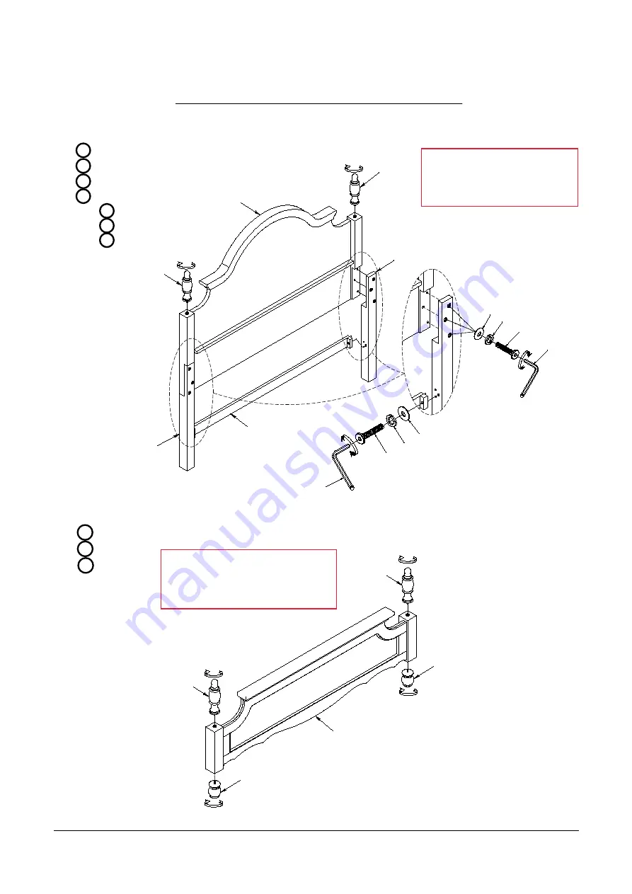 Furniture of America CM7184F Assembly Instructions Manual Download Page 8