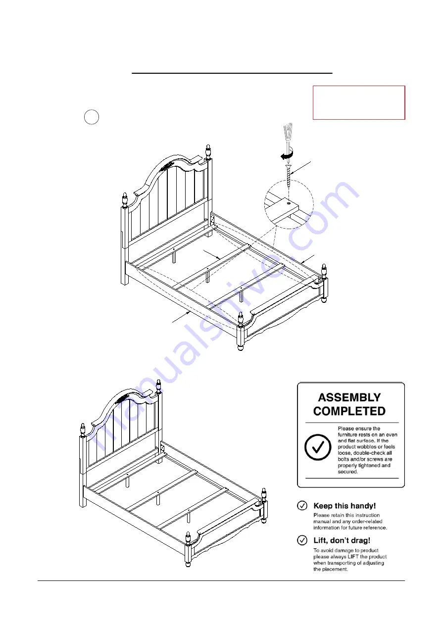 Furniture of America CM7184F Assembly Instructions Manual Download Page 10