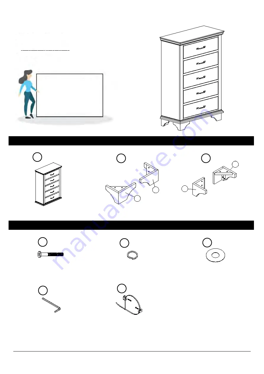 Furniture of America CM7186C Assembly Instructions Manual Download Page 5