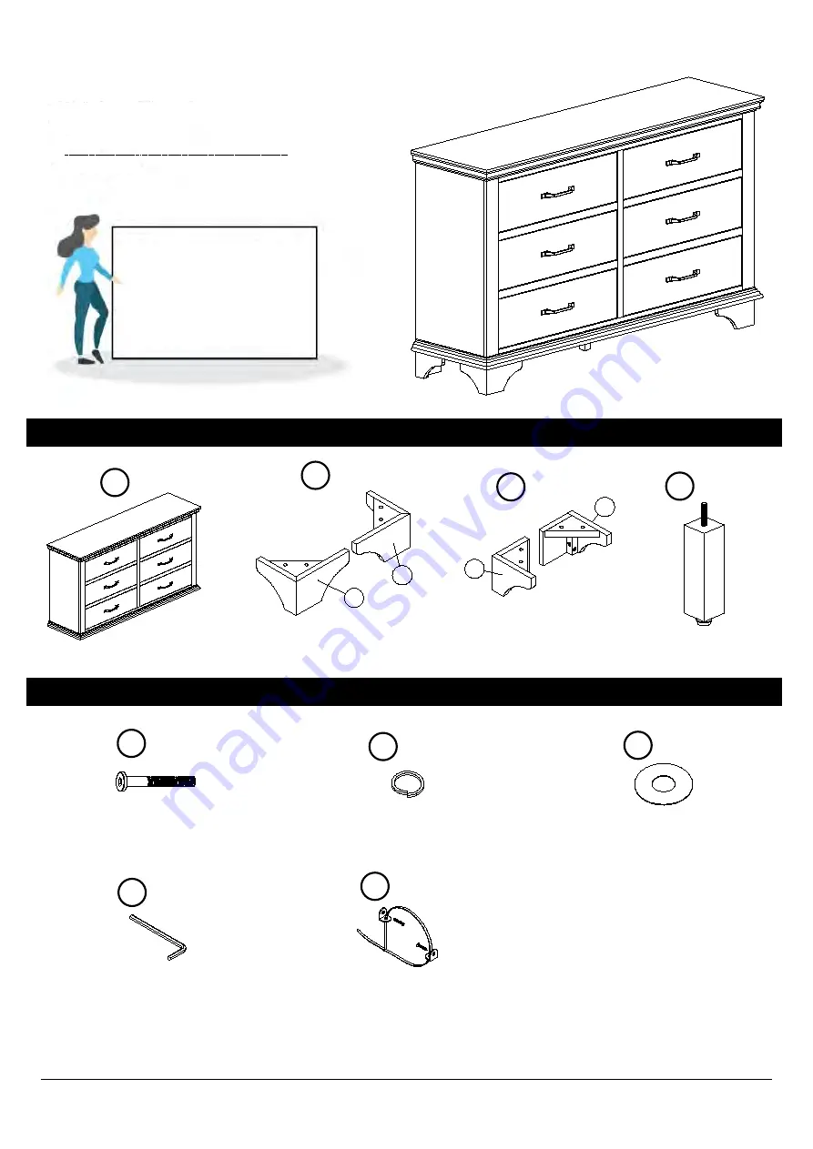 Furniture of America CM7186D Assembly Instructions Manual Download Page 5