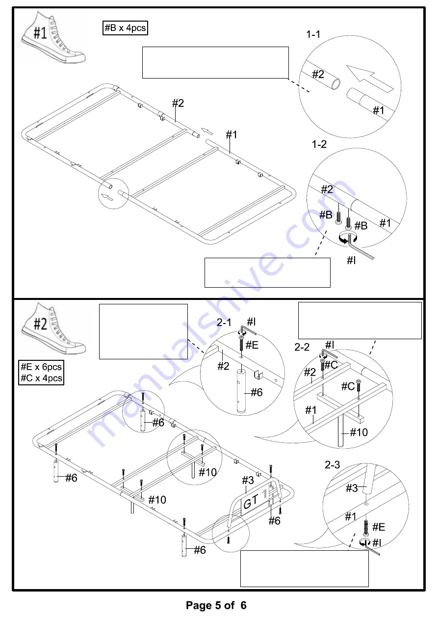 Furniture of America CM7190F Скачать руководство пользователя страница 5