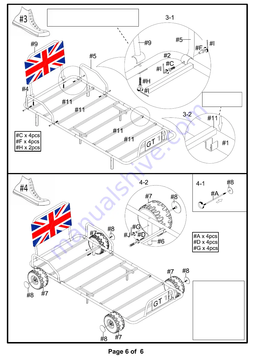 Furniture of America CM7190F Скачать руководство пользователя страница 6