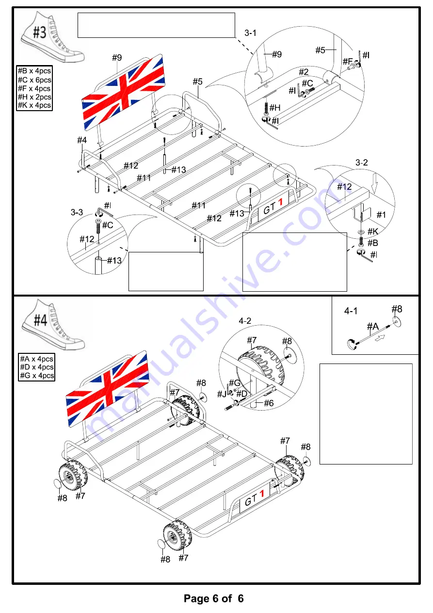 Furniture of America CM7190F Assembly Instructions Manual Download Page 12