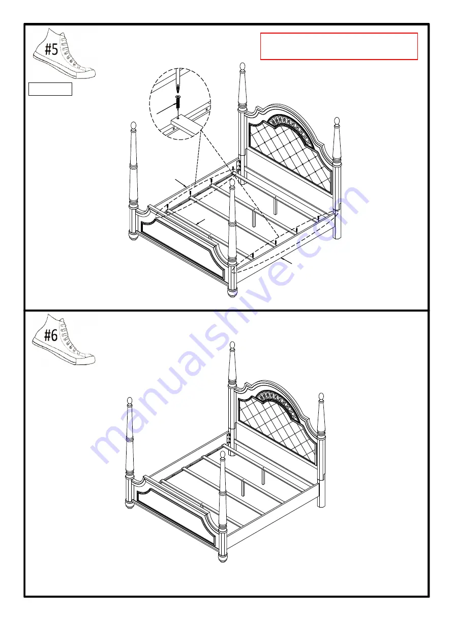 Furniture of America CM7427Q Assembly Instructions Manual Download Page 7