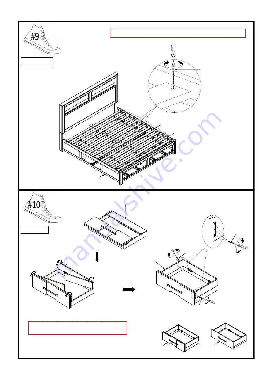 Furniture of America CM7500Q Assembly Instructions Manual Download Page 19