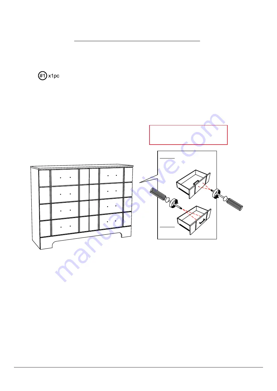 Furniture of America CM7515D Assembly Instructions Manual Download Page 6