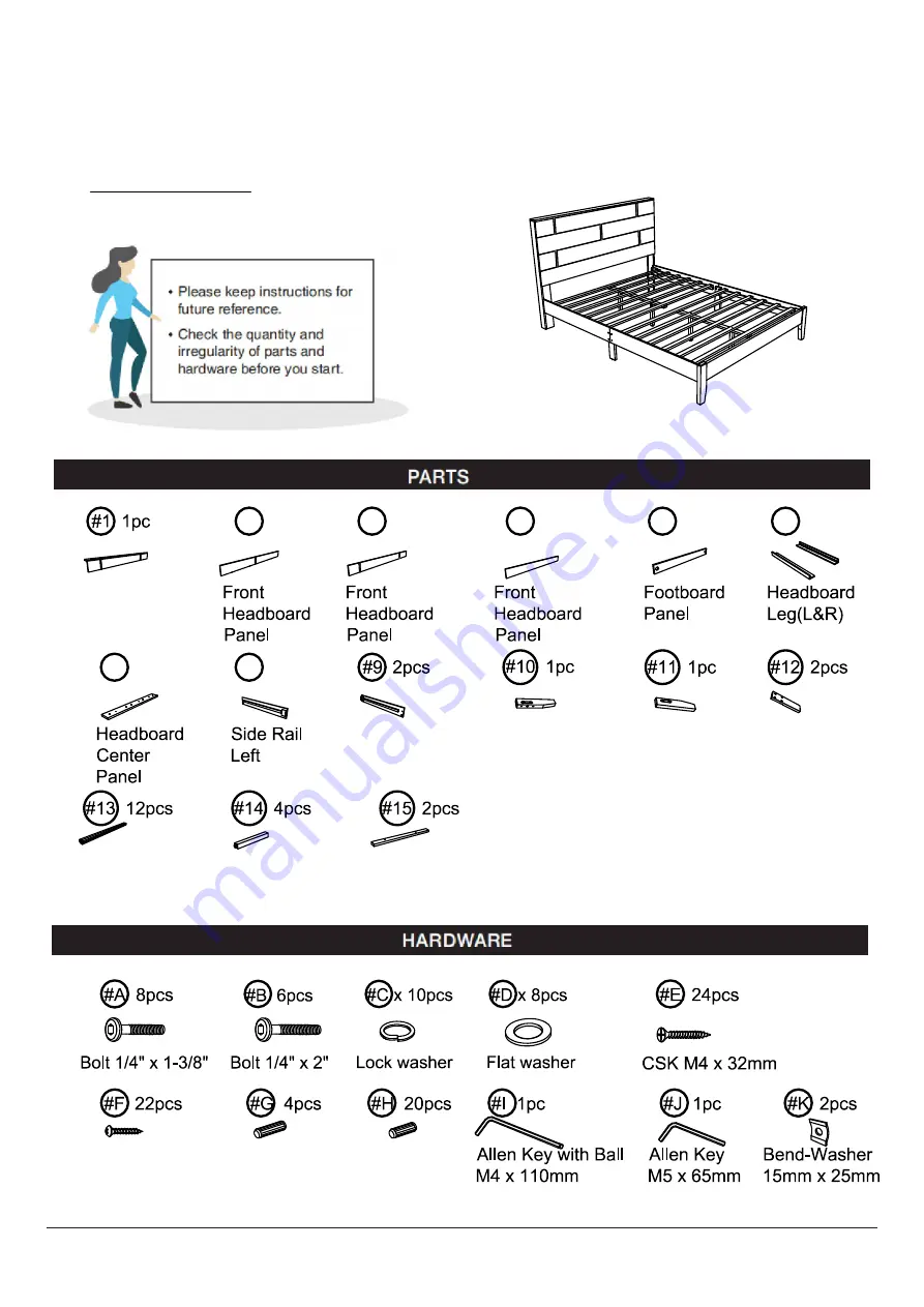 Furniture of America CM7515F Скачать руководство пользователя страница 5