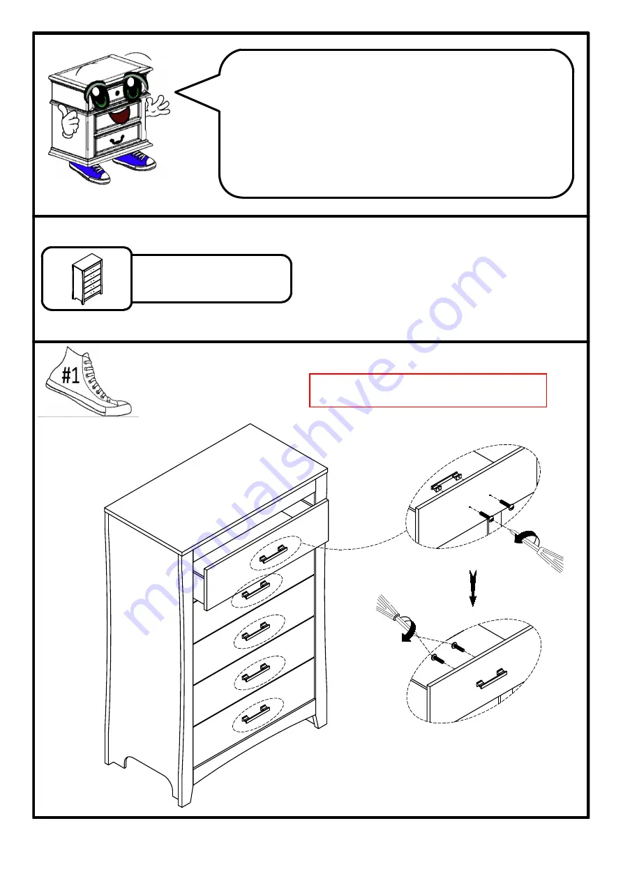 Furniture of America CM7527C Assembly Instructions Download Page 3