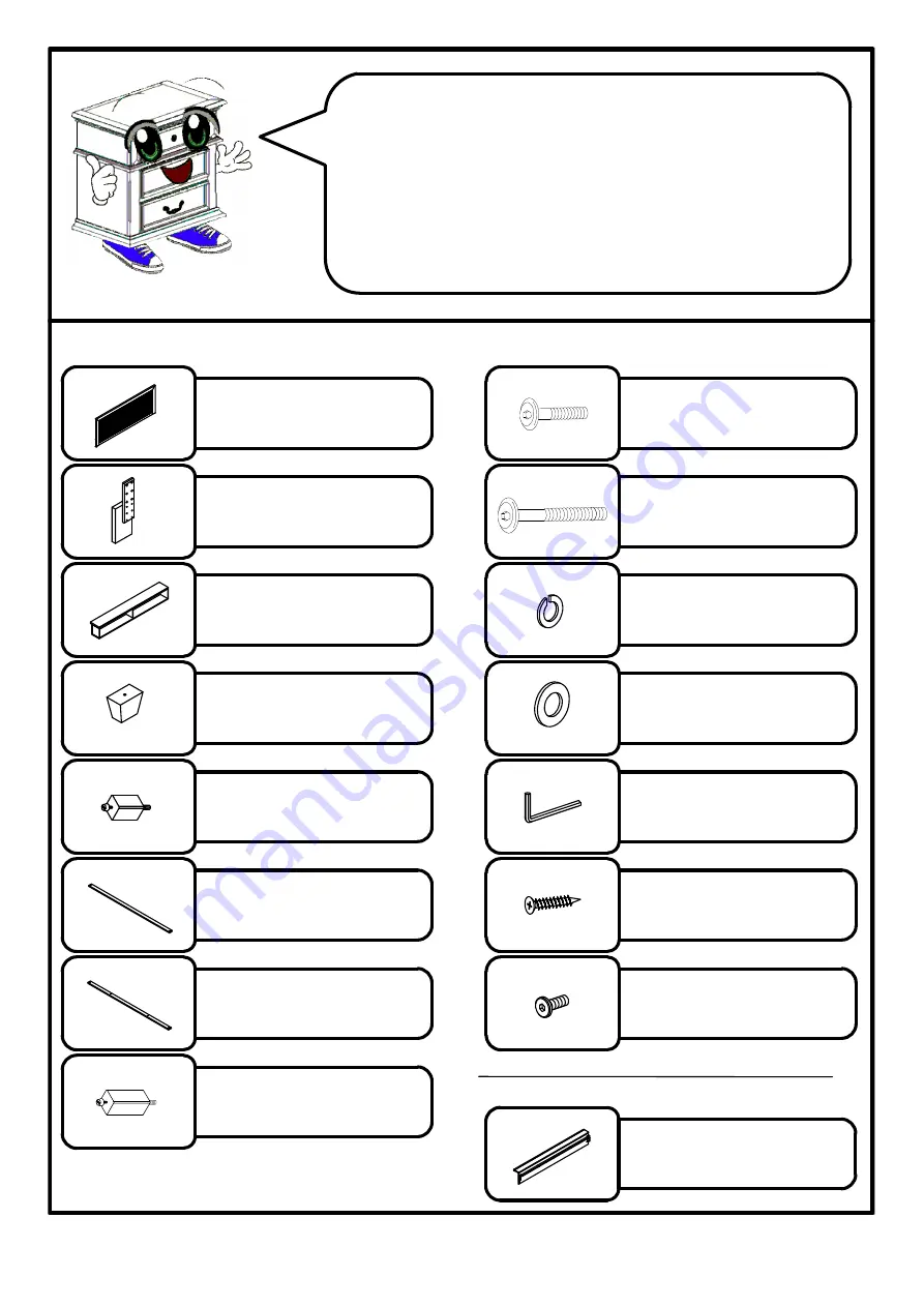 Furniture of America FOA7893EK Assembly Instructions Manual Download Page 3