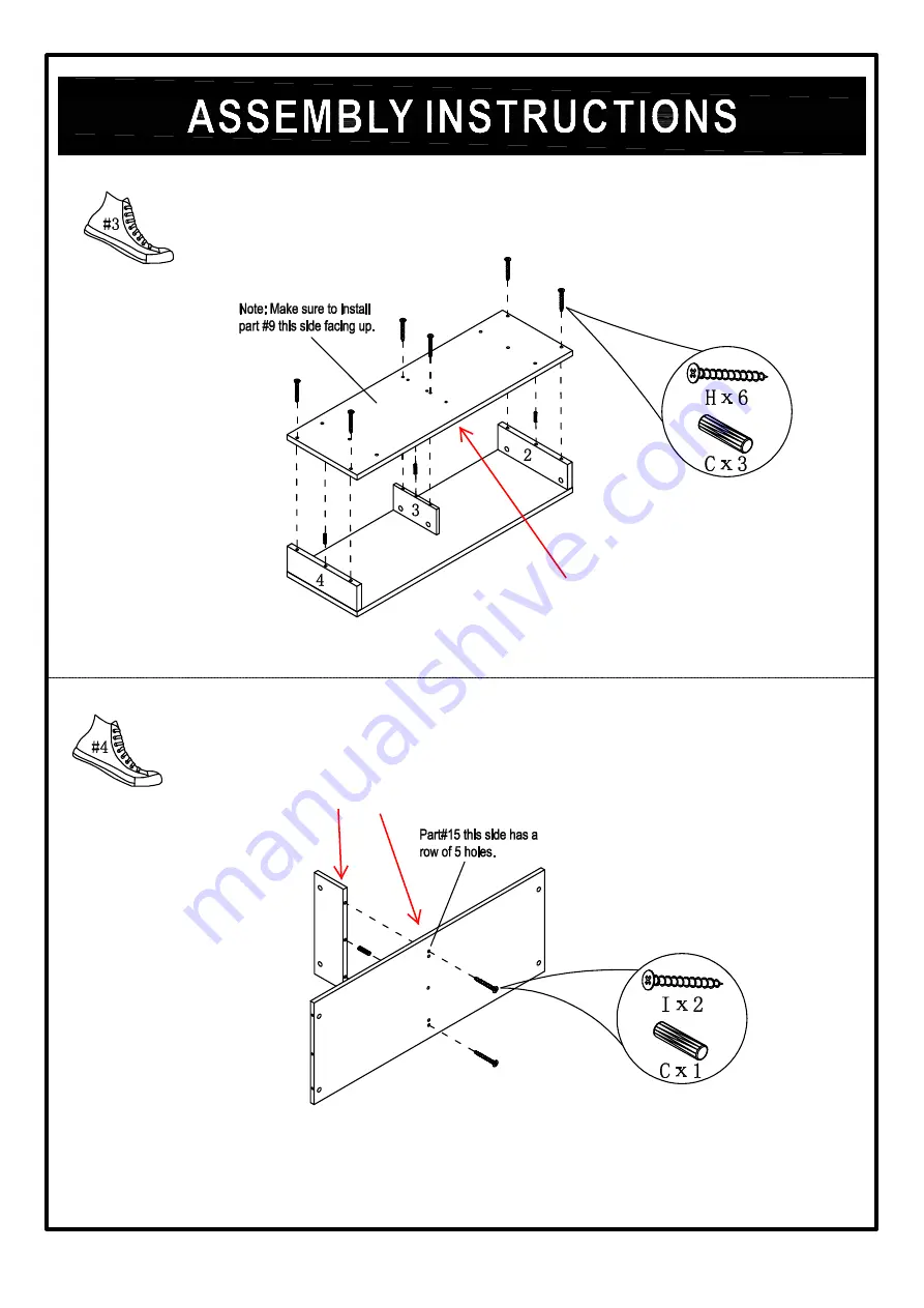 Furniture of America IDI-141009RC/141010BLK Скачать руководство пользователя страница 9