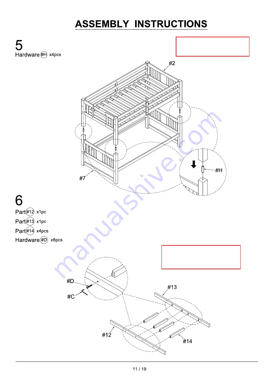 Furniture of America Kadence FOA-BK974 Скачать руководство пользователя страница 11