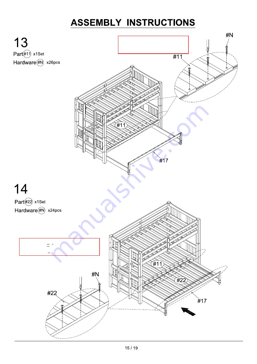 Furniture of America Kadence FOA-BK974 Скачать руководство пользователя страница 15