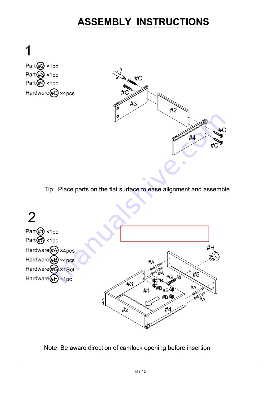 Furniture of America Launces CM-AC119 Скачать руководство пользователя страница 8