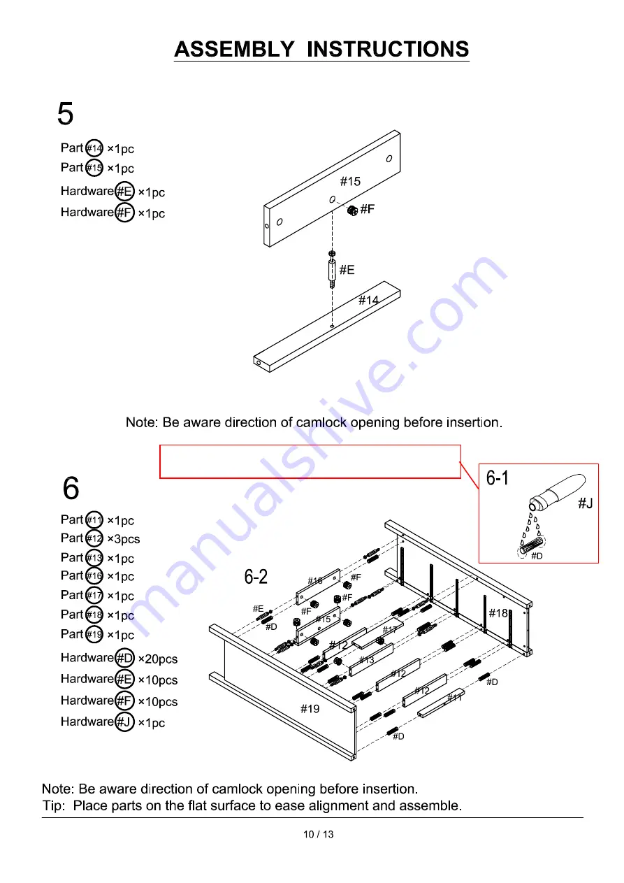 Furniture of America Launces CM-AC119 Скачать руководство пользователя страница 10