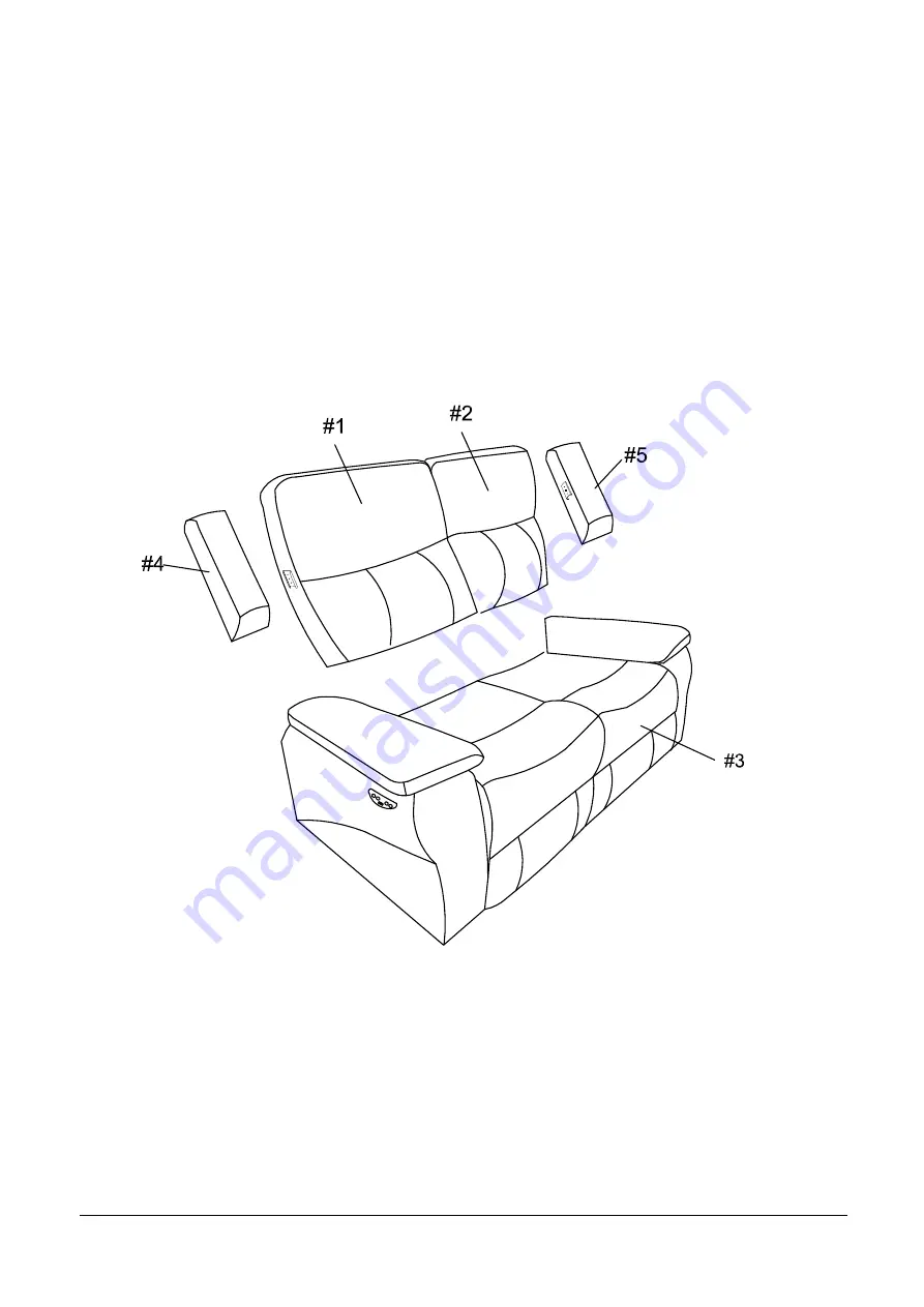 Furniture of America Lila CM6540-LV-PM Assembly Instructions Manual Download Page 6