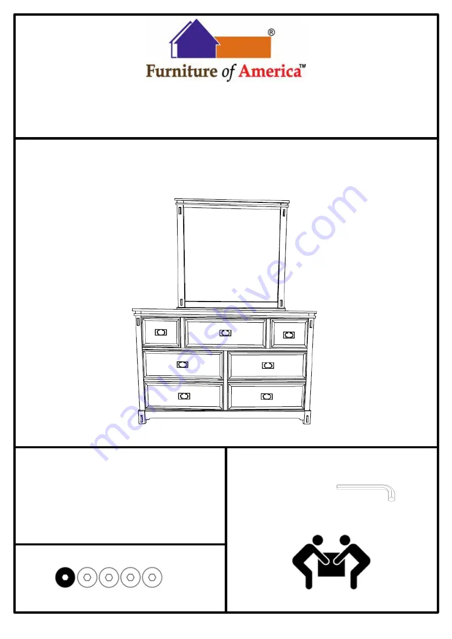 Furniture of America Palomino CM7777M Assembly Instructions Download Page 1