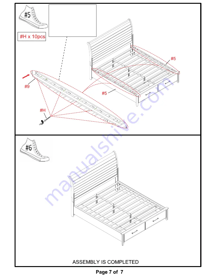 Furniture of America Ribeira CM7252CK Assembly Instructions Manual Download Page 13