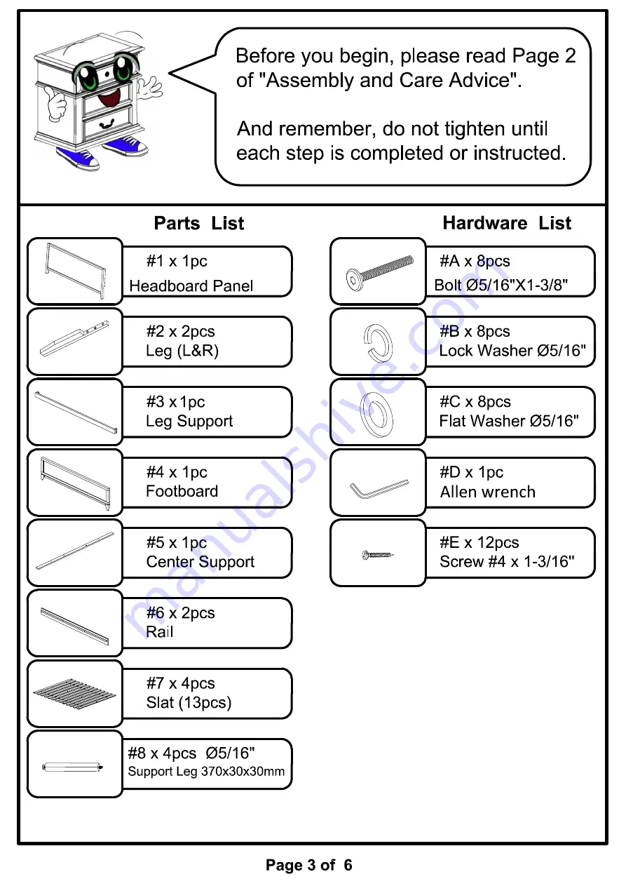 Furniture of America Tychus CM7559Q Assembly Instructions Manual Download Page 15