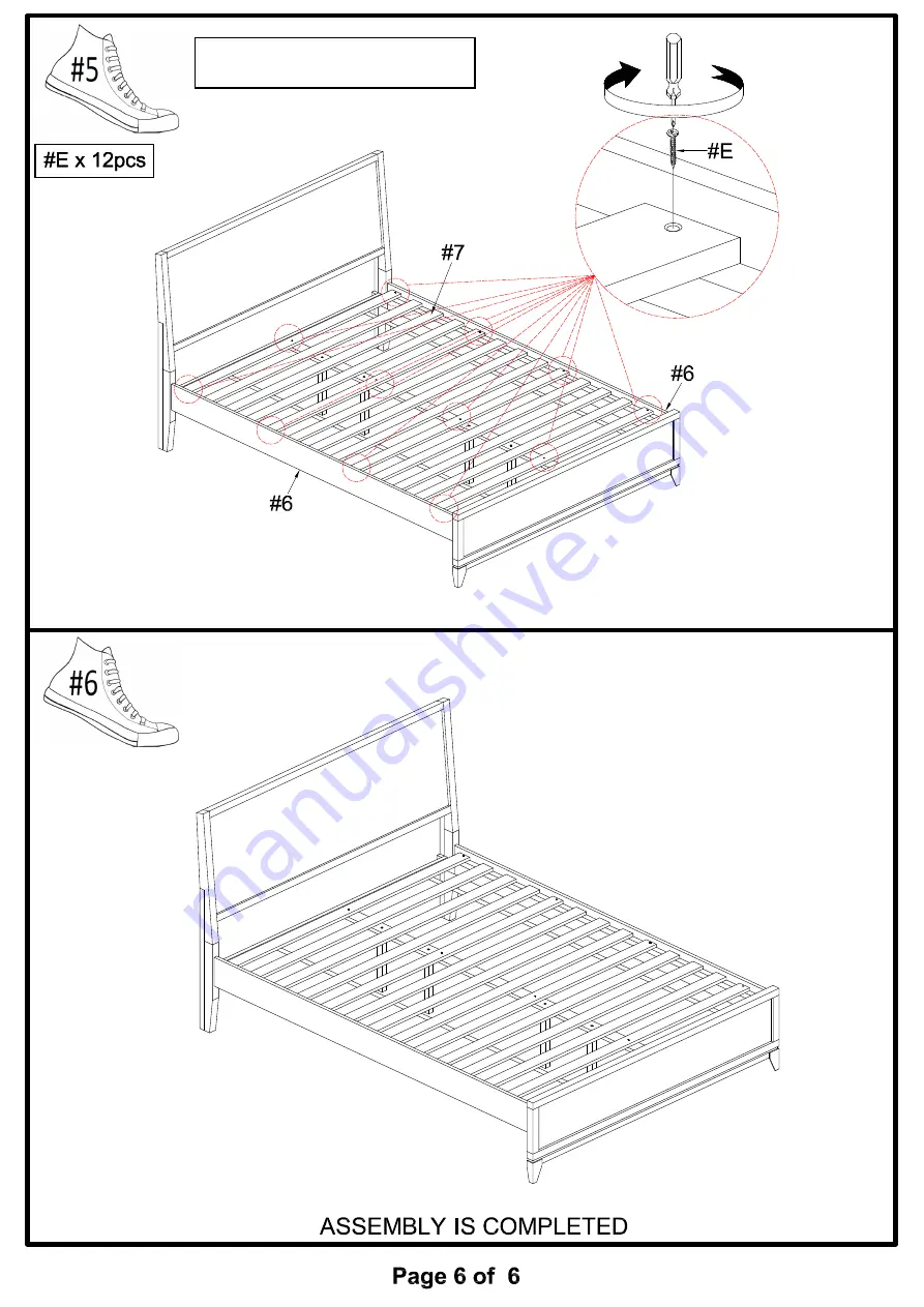 Furniture of America Tychus CM7559Q Assembly Instructions Manual Download Page 18