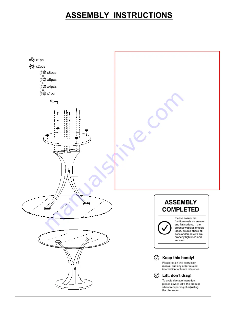 Furniture of America Valo CM3727T Скачать руководство пользователя страница 8