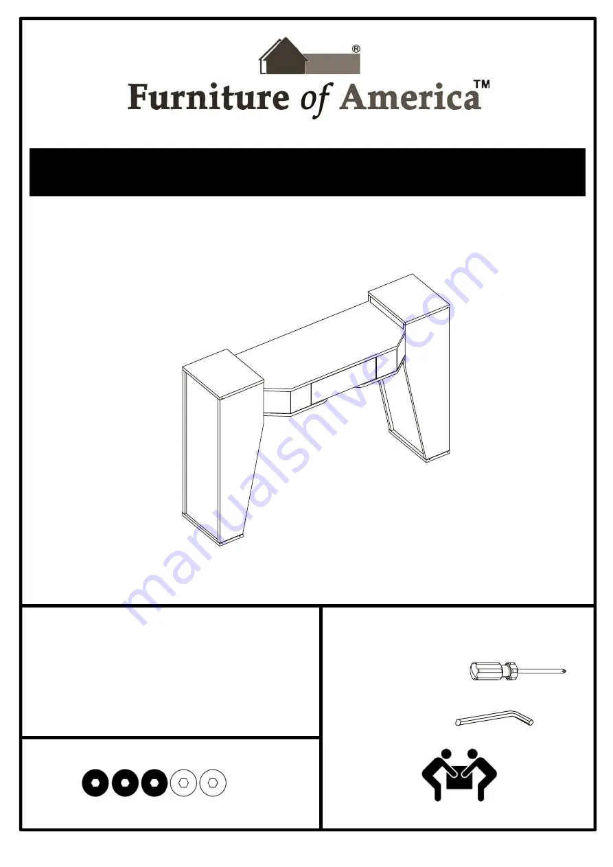 Furniture of America YNJ-1430-5 Скачать руководство пользователя страница 1