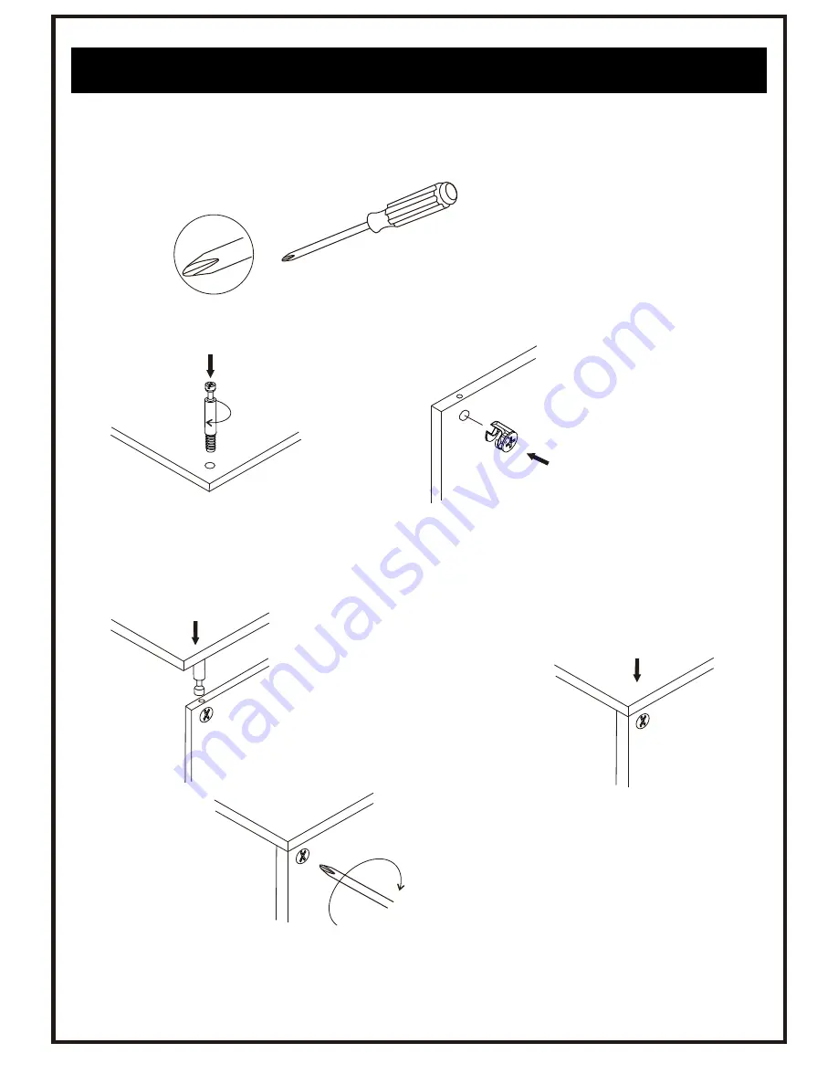 Furniture of America YNJ-1571 Assembly Instructions Manual Download Page 5