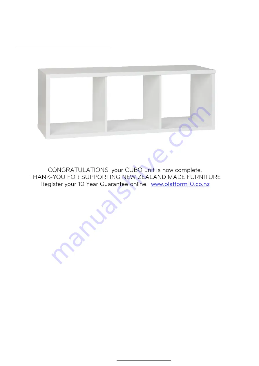 Furniture Tree CUBO CUB-CU412-FP Assembly Instructions Manual Download Page 7