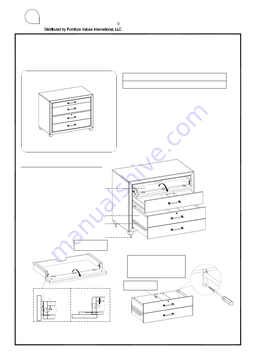 Furniture Values International aspenhome I262-378 Скачать руководство пользователя страница 1