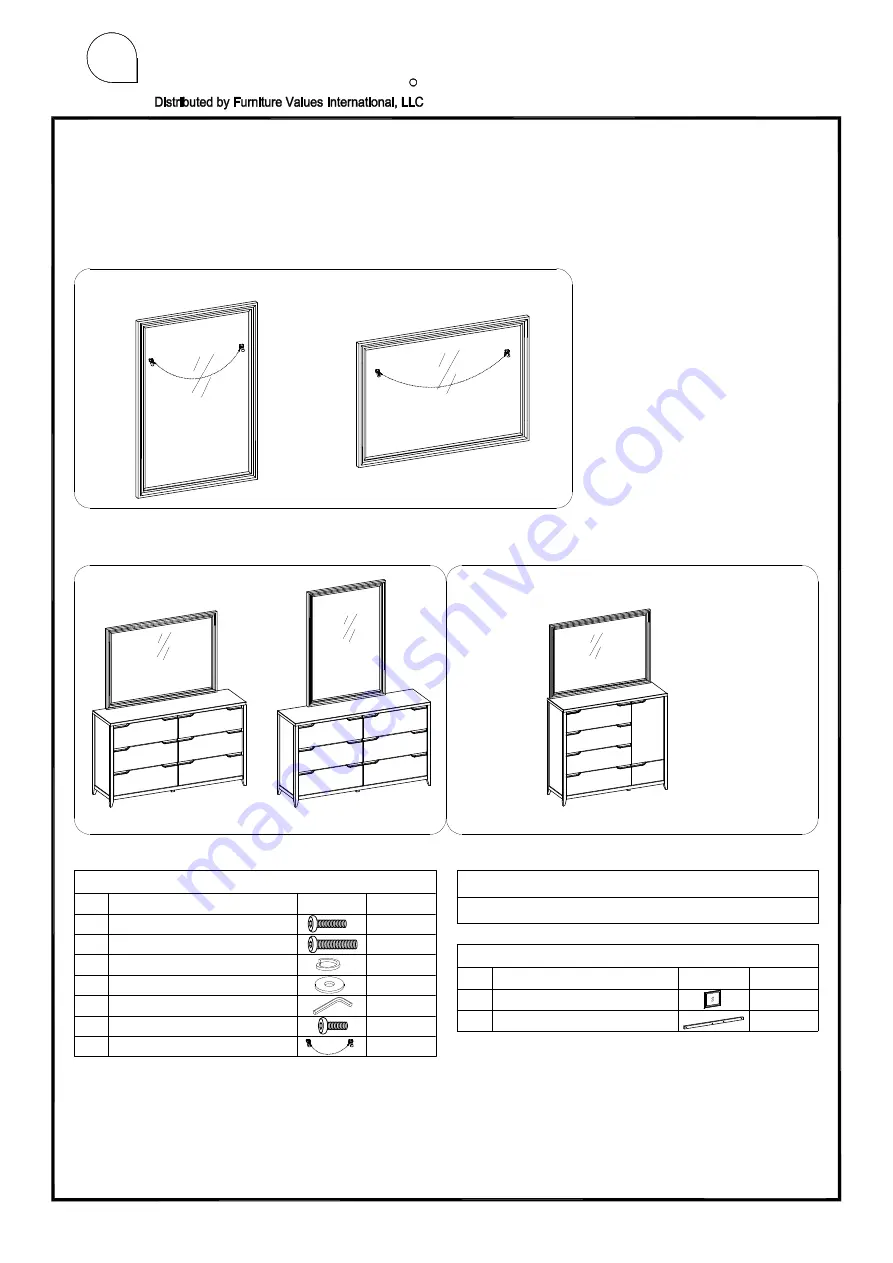 Furniture Values International aspenhome I317-462 Assembly Instructions Download Page 1