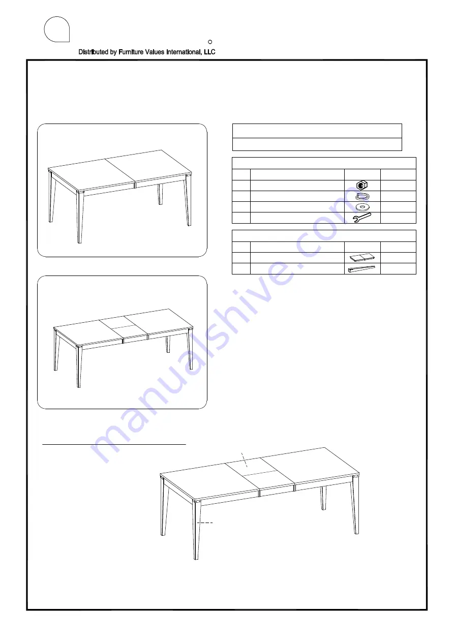 Furniture Values International aspenhone I356-6050-BRB Скачать руководство пользователя страница 1