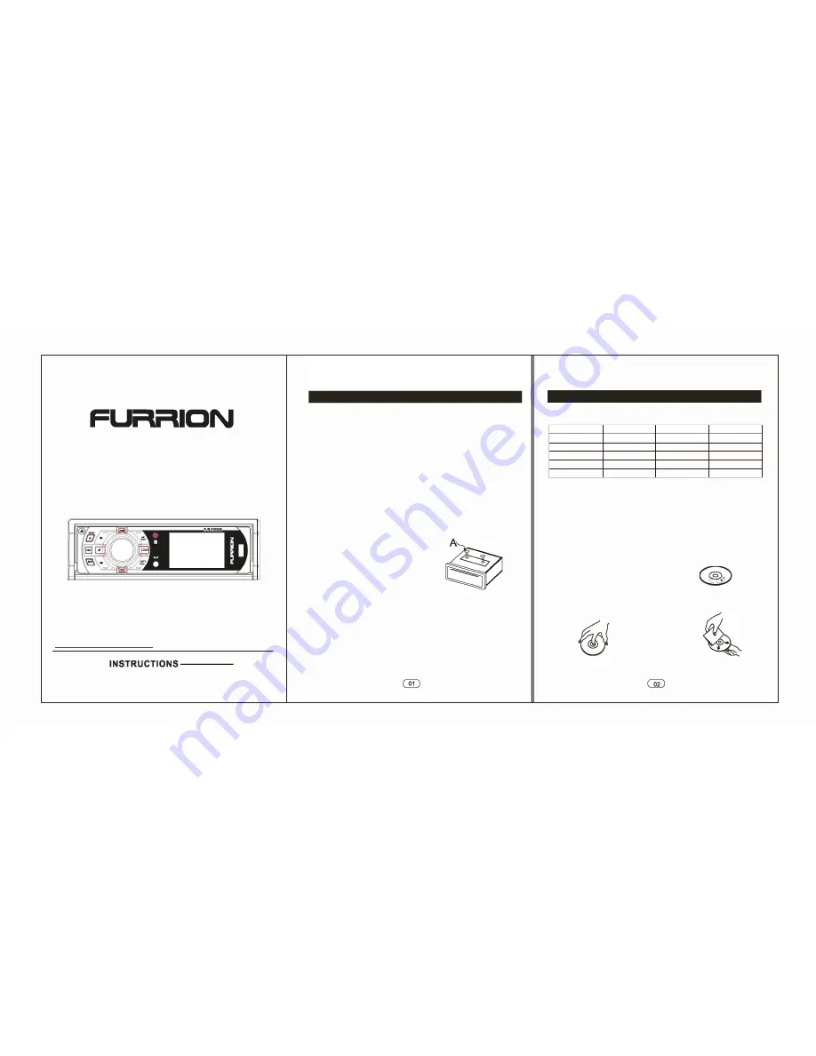 Furrion FUR-DV5000 Operating Instructions Download Page 1