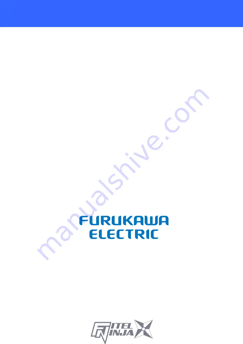 Furukawa electric FITELNINJA NJ001 Скачать руководство пользователя страница 94